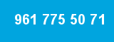 961 775 50 71 961 775 50 71